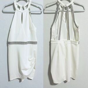 NWT Rhinestone Crystal Caged Back Cocktail Wedding Party New Years Dress